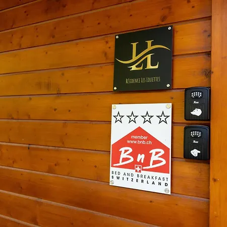 Panzió Les Louettes A Sapinhaut Canton Du Valais Saxon